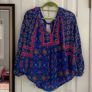 Silk butterfly top